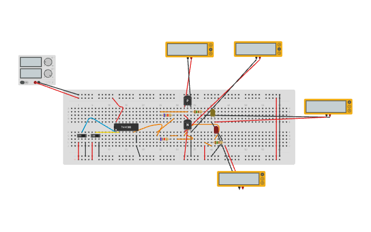 Circuit design 74HC08 SILVERIO - Tinkercad