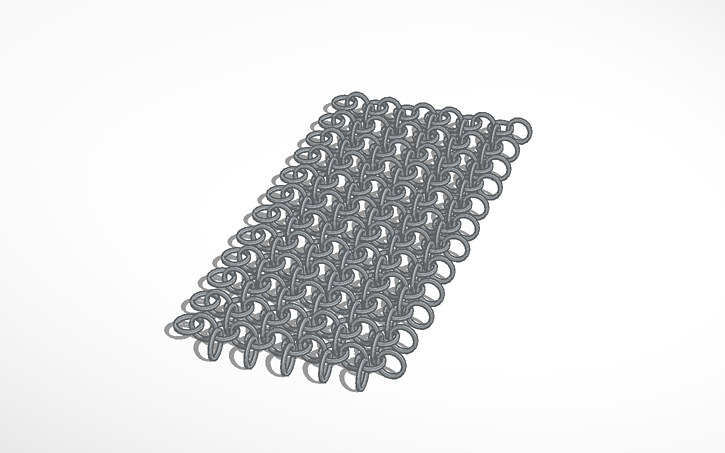 Linkmail Pattern 3D design Chain link mail pattern #template - Tinkercad
