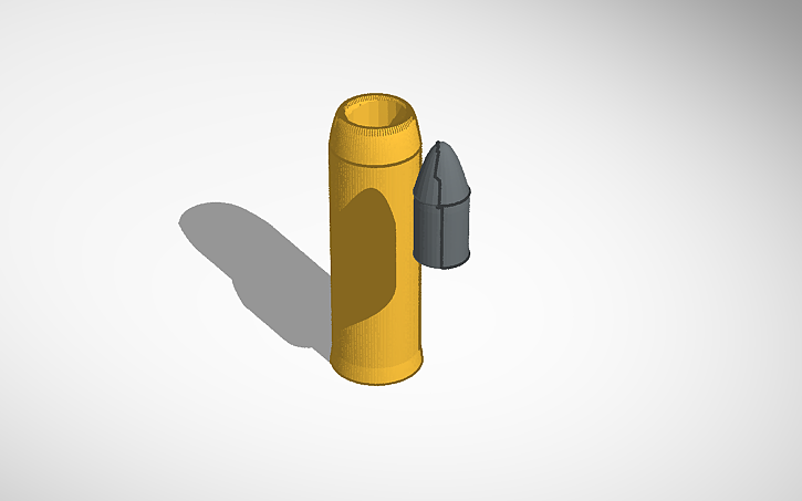 Shell Casing Sprite 3D design ejected shell casing - Tinkercad