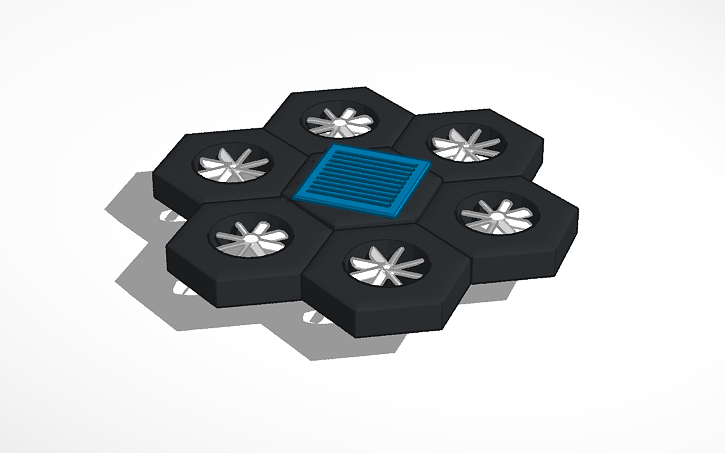 3D design solar drone - Tinkercad