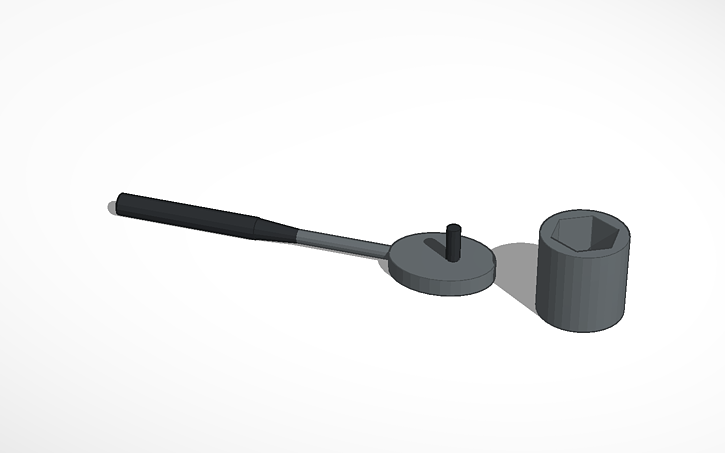 3D design Socket Wrench - Tinkercad