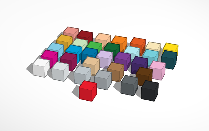 3D design all colors - Tinkercad