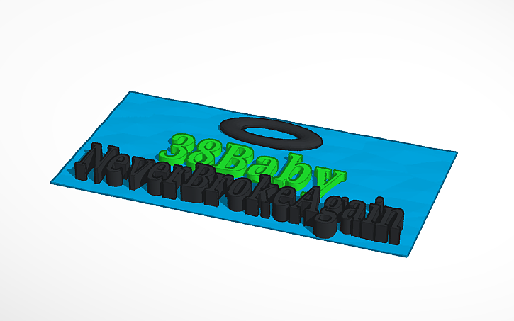 3D design NBA YOUNGBOY Chain - Tinkercad