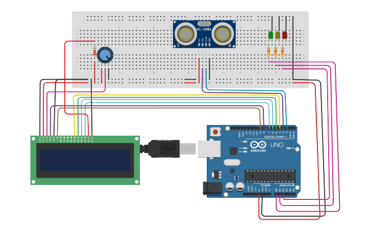 Circuit design Smart Water Bottle - Tinkercad