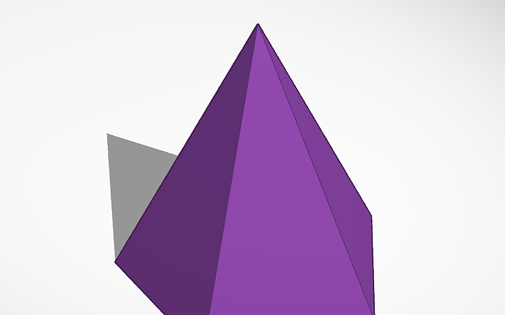 3D design Pirâmide pentagonal - Tinkercad