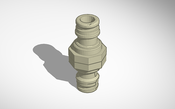 3D design Quick Connector Male To Quick Connector Male - Tinkercad
