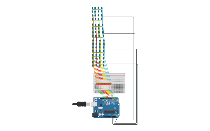 Circuit design led cube - Tinkercad
