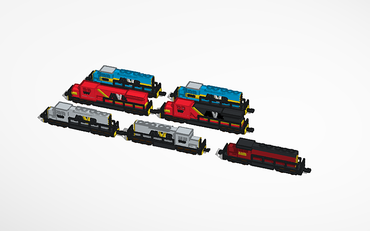 3D design Unstoppable 2010 Film Locomotive Pack - Tinkercad