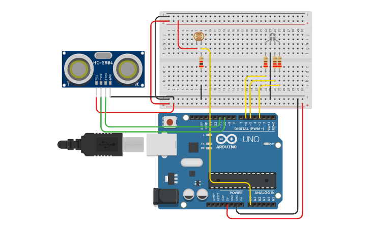Circuit design sensor - Tinkercad