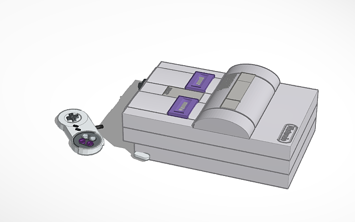 3D design SNES - Tinkercad