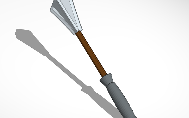 3D design iron mace - Tinkercad