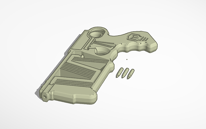 Spring Rifle 3d Print 3D design Spring Gun with Bullet - Tinkercad