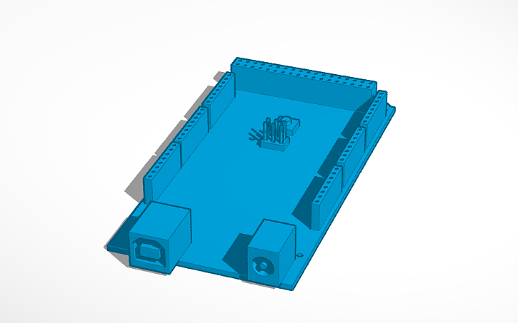 3D design arduino mega - Tinkercad