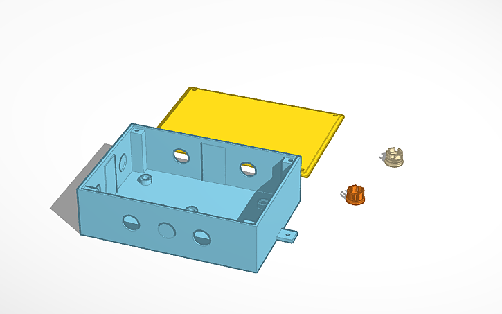 3D design Slim Electric Conjunction Box - Tinkercad