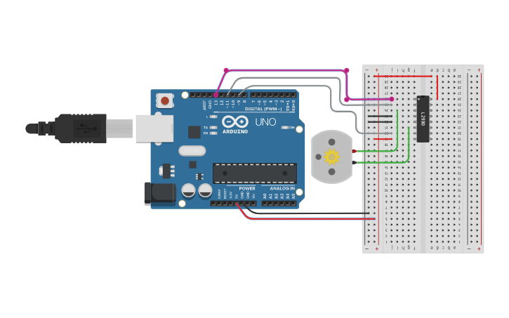 Circuit design Run and Control DC-Motor by using H-bridge Motor Driver ...