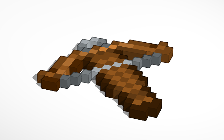 3D design Crossbow (MineCraft) - Tinkercad