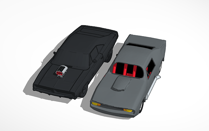 3D design model car for engine - Tinkercad