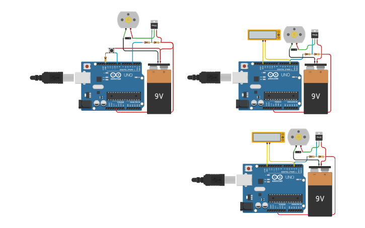 Circuit design pMOS transistor overview [short block code] - Tinkercad