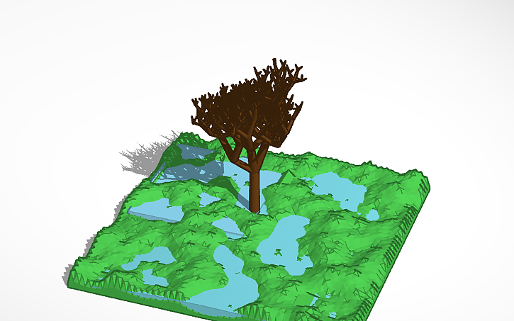3D design Swamp - Tinkercad