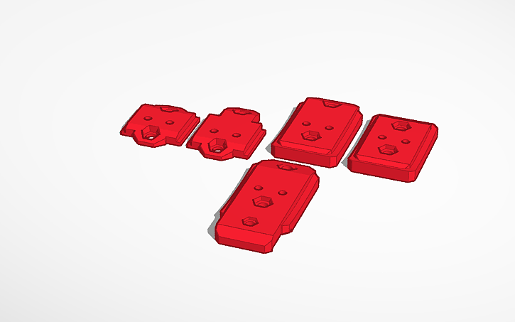 Simgrade Png 3D design Simgrade VX-Pro OMP Pedal Adapter - Tinkercad
