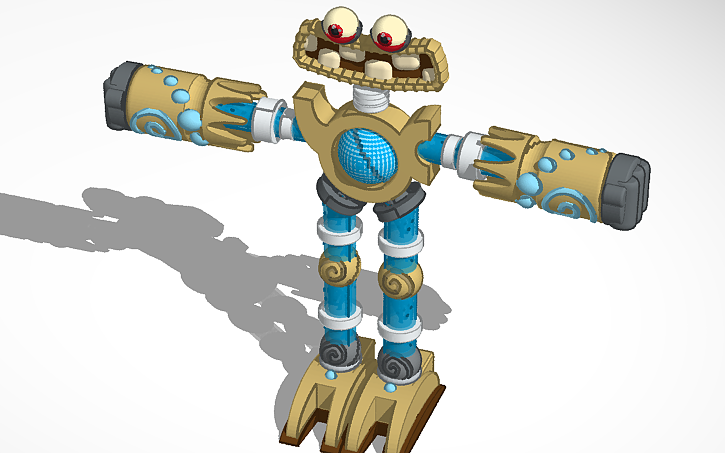 3D design Wubbox (T-pose) - Tinkercad