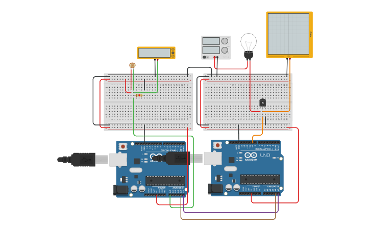Circuit design PhotoResistor - Tinkercad