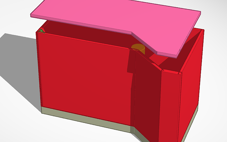 3D design button box sim - Tinkercad