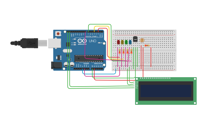 Circuit design TMP - Tinkercad
