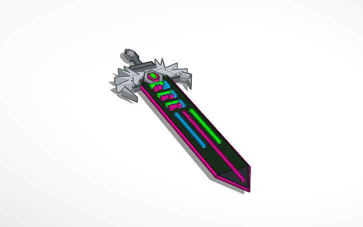3D design Copy of RB Battles Supersword - Tinkercad