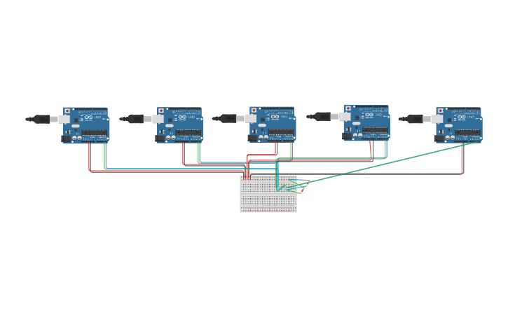 Circuit design I2C - Tinkercad