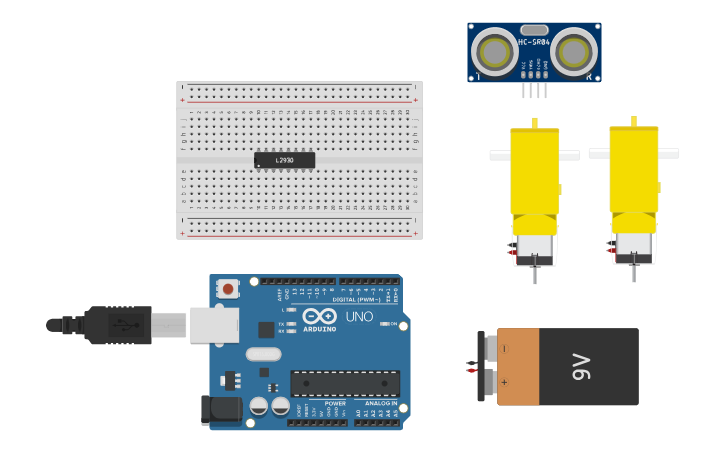 Arduino Fse 100 Circuit design Copy of FSE 100 Robot Circuit - Tinkercad