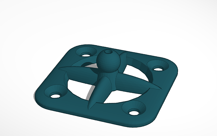 3D design Screw-mount posing base for ModiBot - Tinkercad