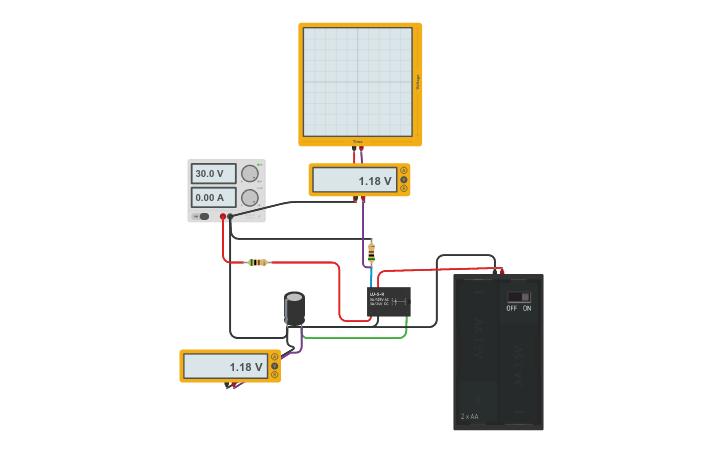Circuit design Desfibrilador - Tinkercad