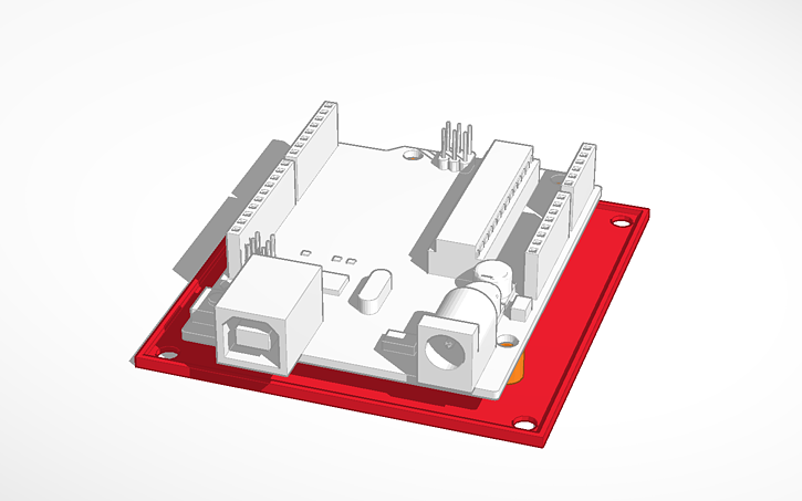 3D design Arduino Uno mounting plate (the perfect Arduino made by