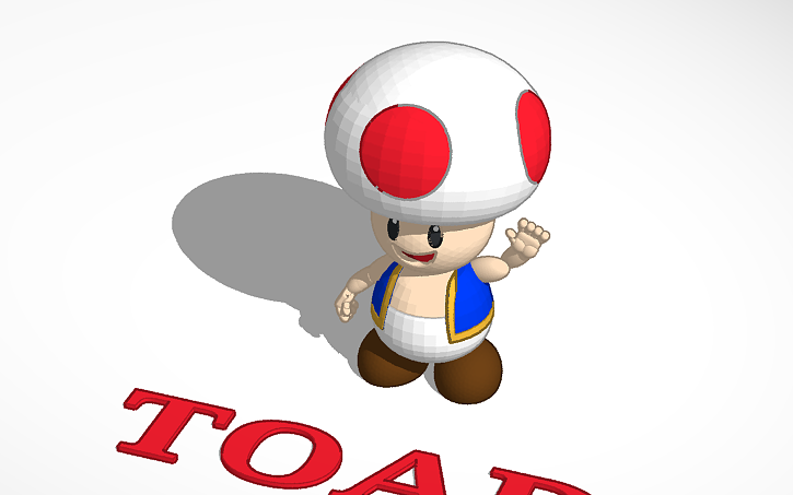 3D design Toad - Tinkercad