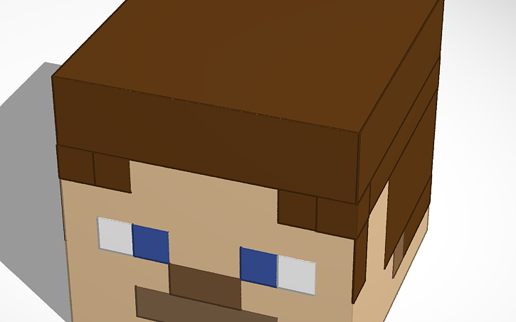 3D design Steve Head - Tinkercad