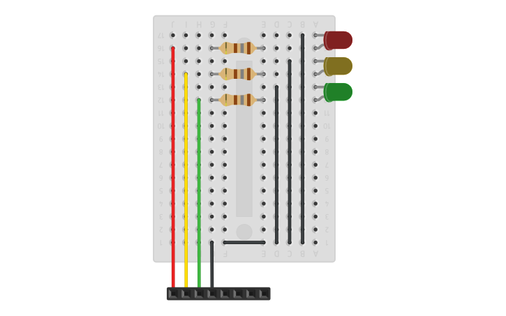 Circuit design CIJE Traffic Light Byte - Tinkercad