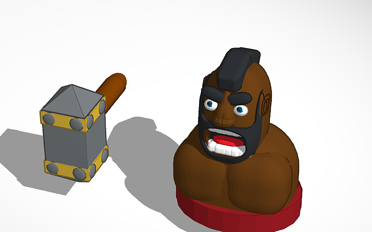 Hog Rider Render 3D design hog rider - Tinkercad