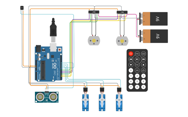 Arduino Fse 100 Circuit design Gutierrez FSE100 WasteBot - Tinkercad