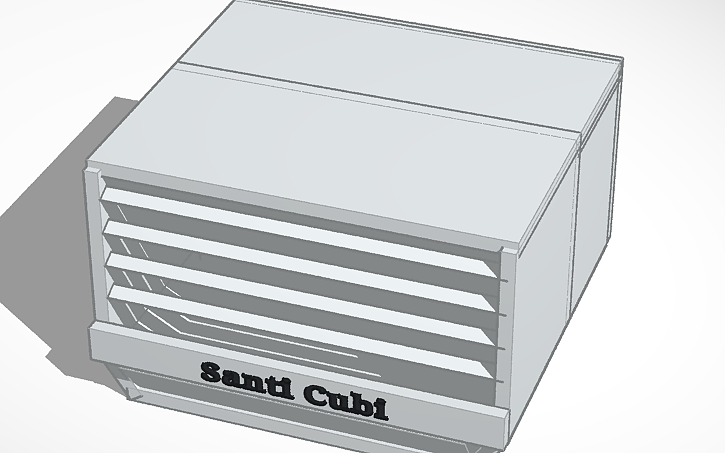 3D design Mini air conditioner - Tinkercad
