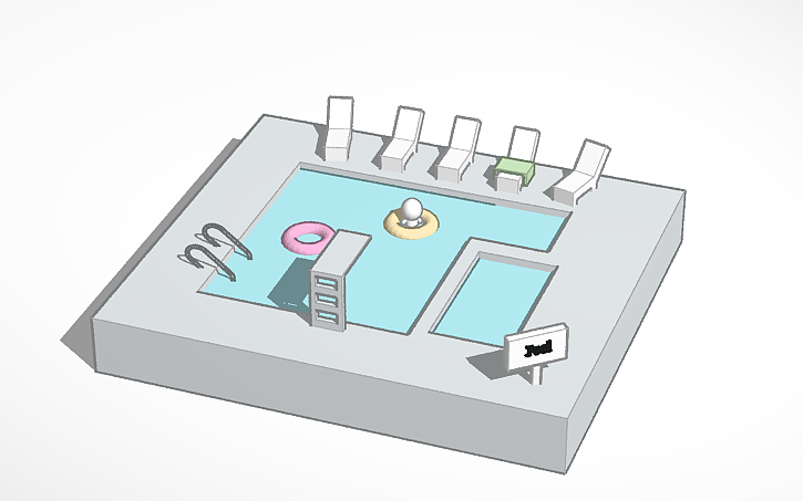 3D design pool - Tinkercad