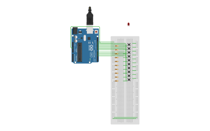 Circuit design digit-code - Tinkercad