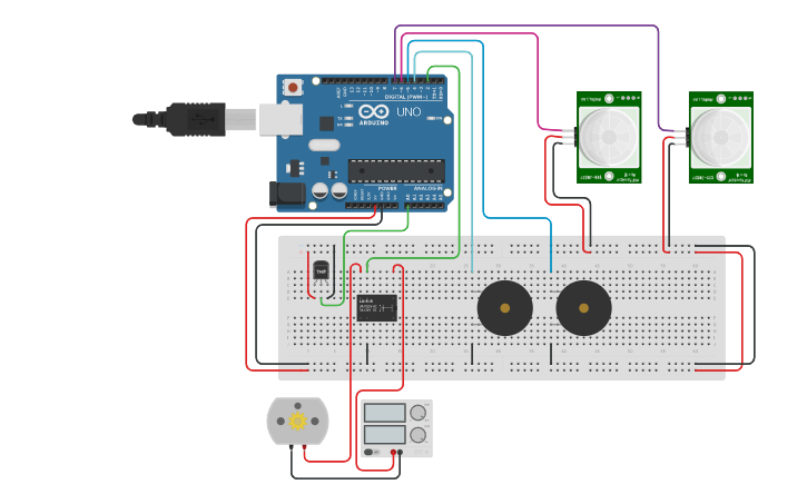 Circuit design Zenatix Assignment - Tinkercad