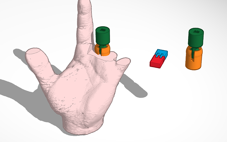 3D design Hand model - Tinkercad