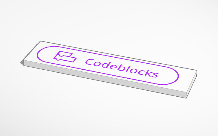 3D design Codeblocks Icon - Tinkercad