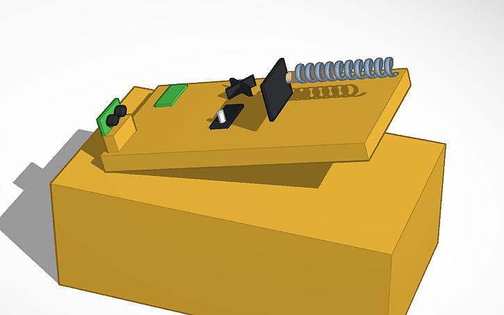 3D design projectile launcher - Tinkercad
