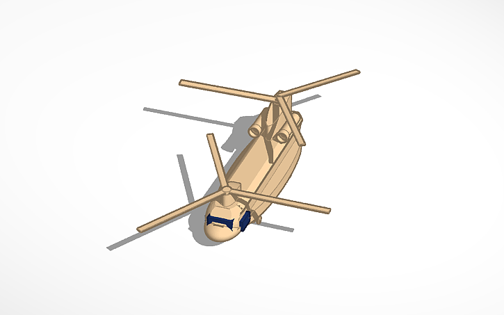 3D design CH-47 Chinook - Tinkercad