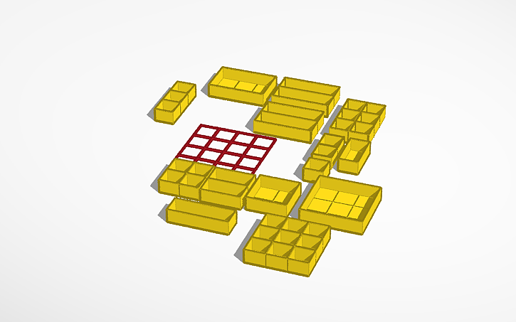 3D design Gridfinity NEW UPDATE!!!!!!!!! - Tinkercad