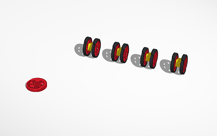 3D design Robot 5 - Eccentric Wheel - Tinkercad