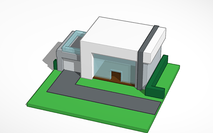 3D design Modern House - Tinkercad